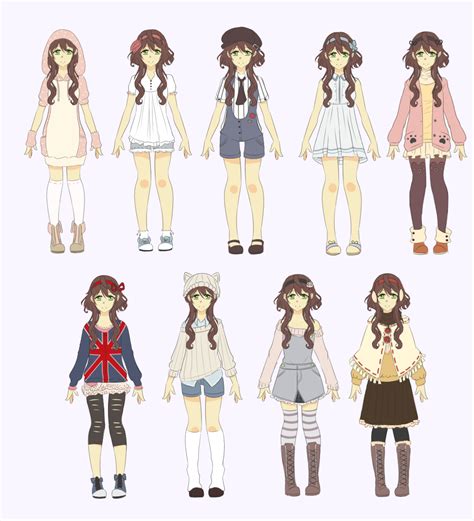 anime outfits cute|cute anime outfits female.